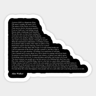 Alice Walker Quotes Sticker